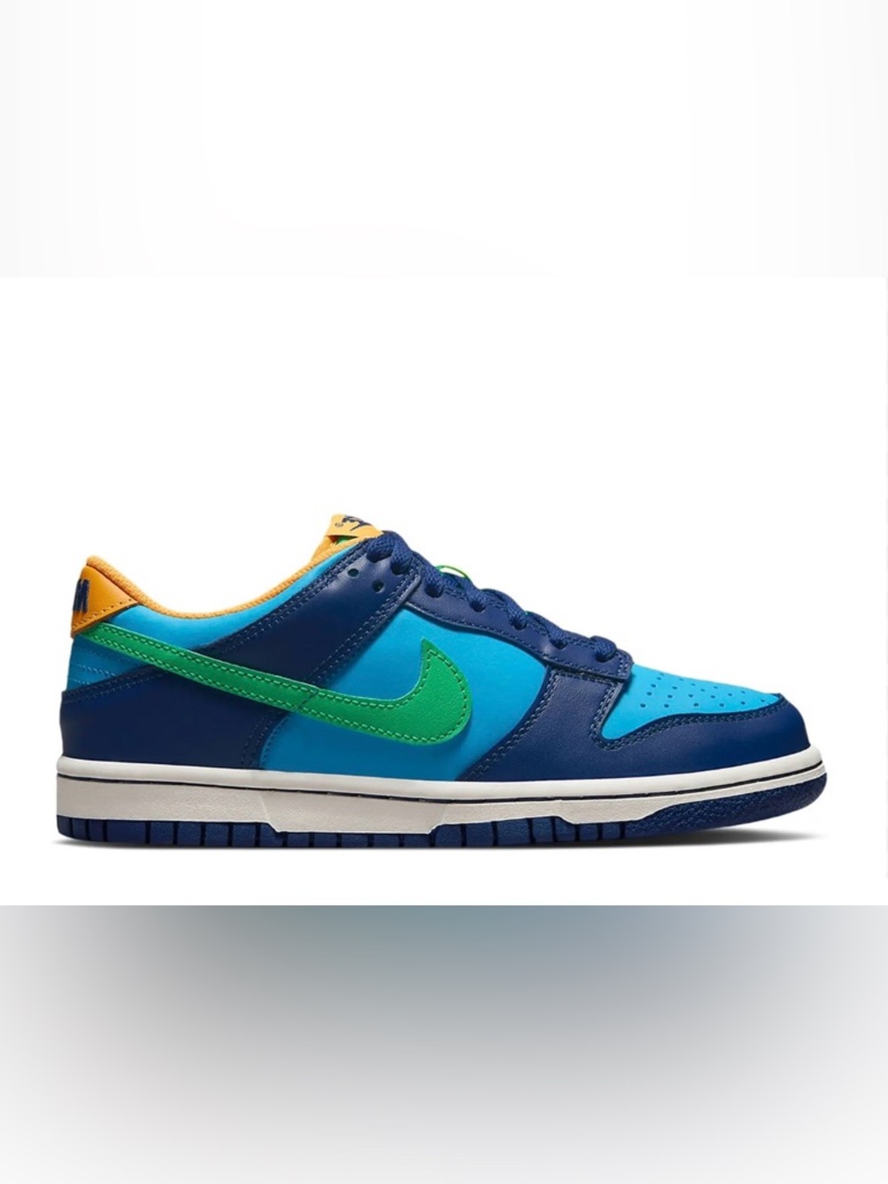 Nike Kids Low-Top Sneaker in Navy, Teal & Green
